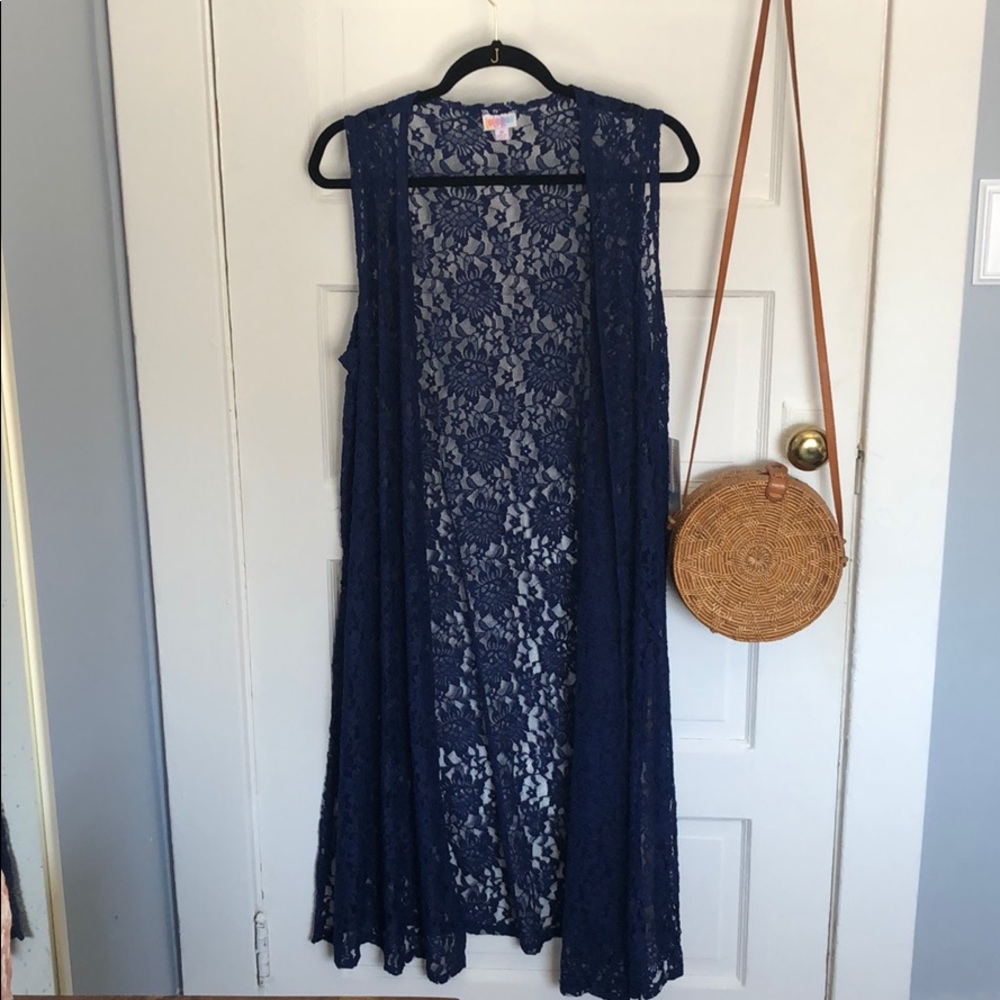 RARE Lularoe Navy Lace Joy NWT